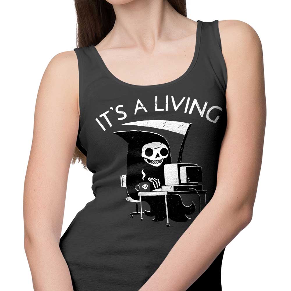 DinoMike's 'It's a Living' Comfortable and Lightweight Men's and Women's Tank Tops