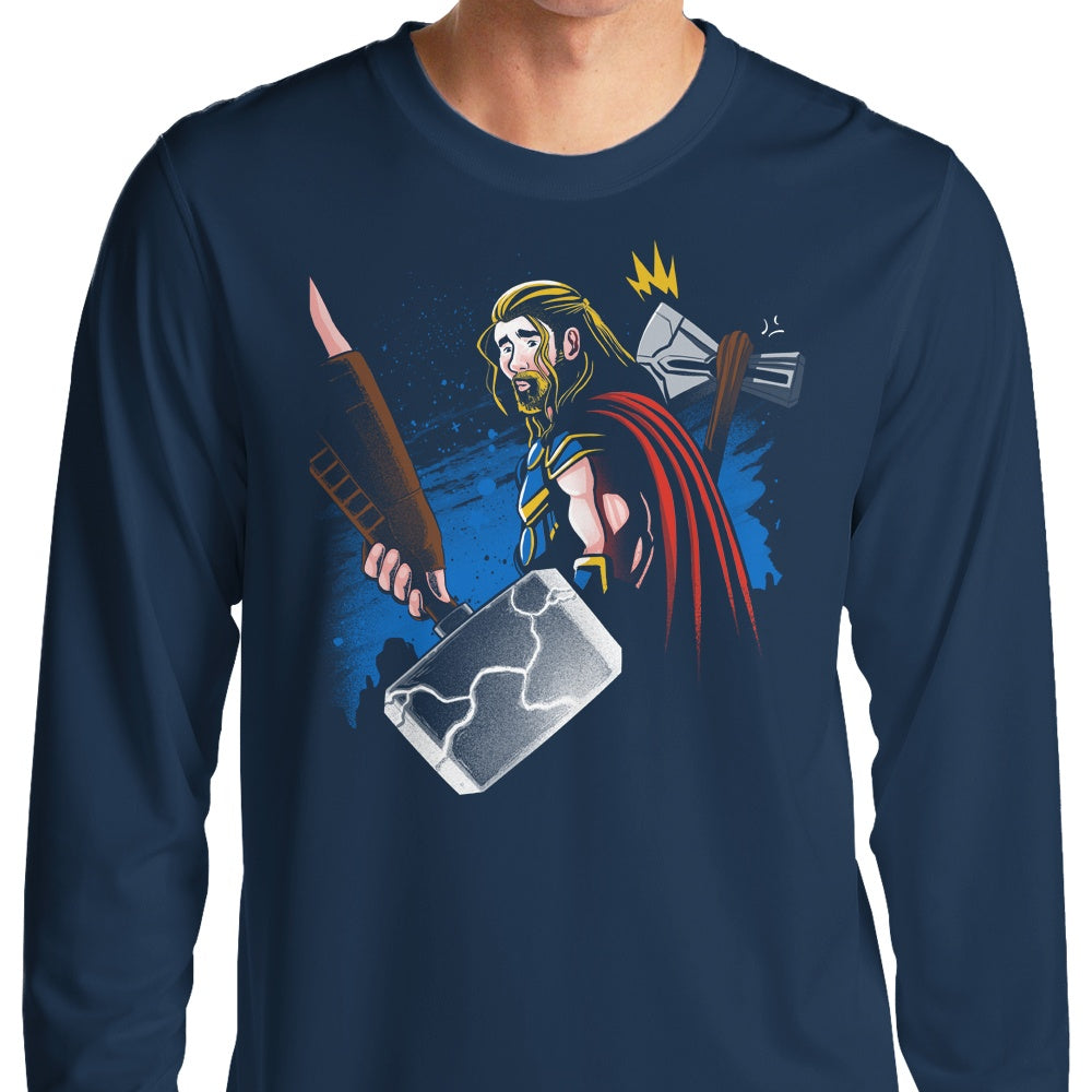Alemaglia's Distracted God Design Long Sleeve Comfortable T-Shirt