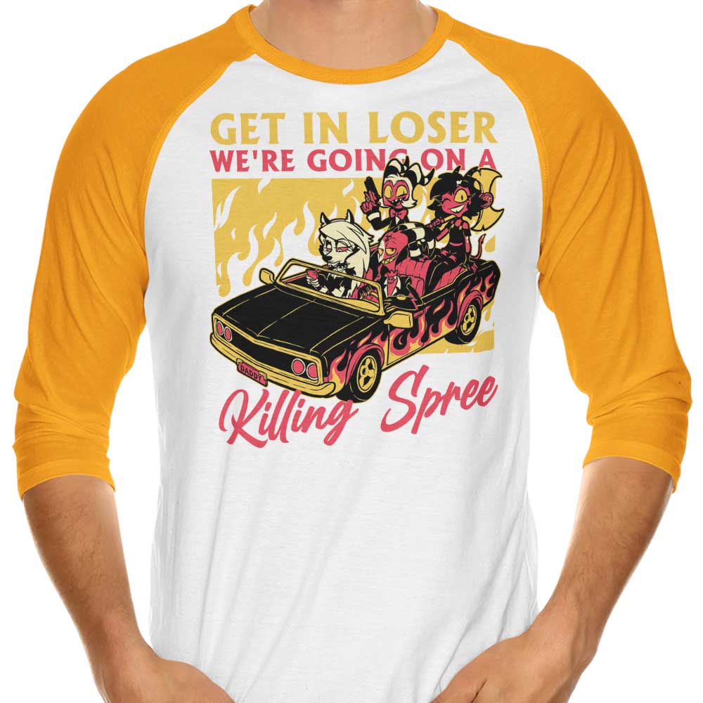 Studio Mootant's Thrilling Killing Spree 3/4 Sleeve Raglan T - Shirt