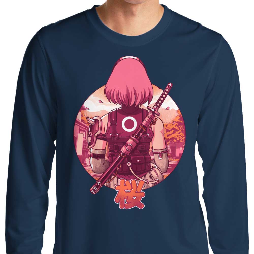 Bruno Mota's Autumn Cherry Long Sleeve Crewneck T - Shirt in S to 4XL