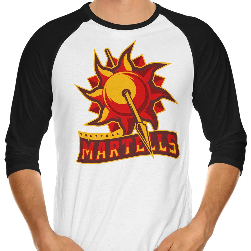 Stylish 3/4 Sleeve Raglan Go Sunspears T-Shirt