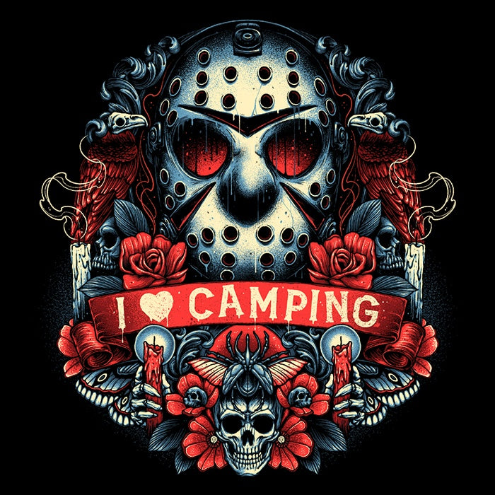 Glitchygorilla's Comfortable Camper Symbol Tank Tops for Men and Women