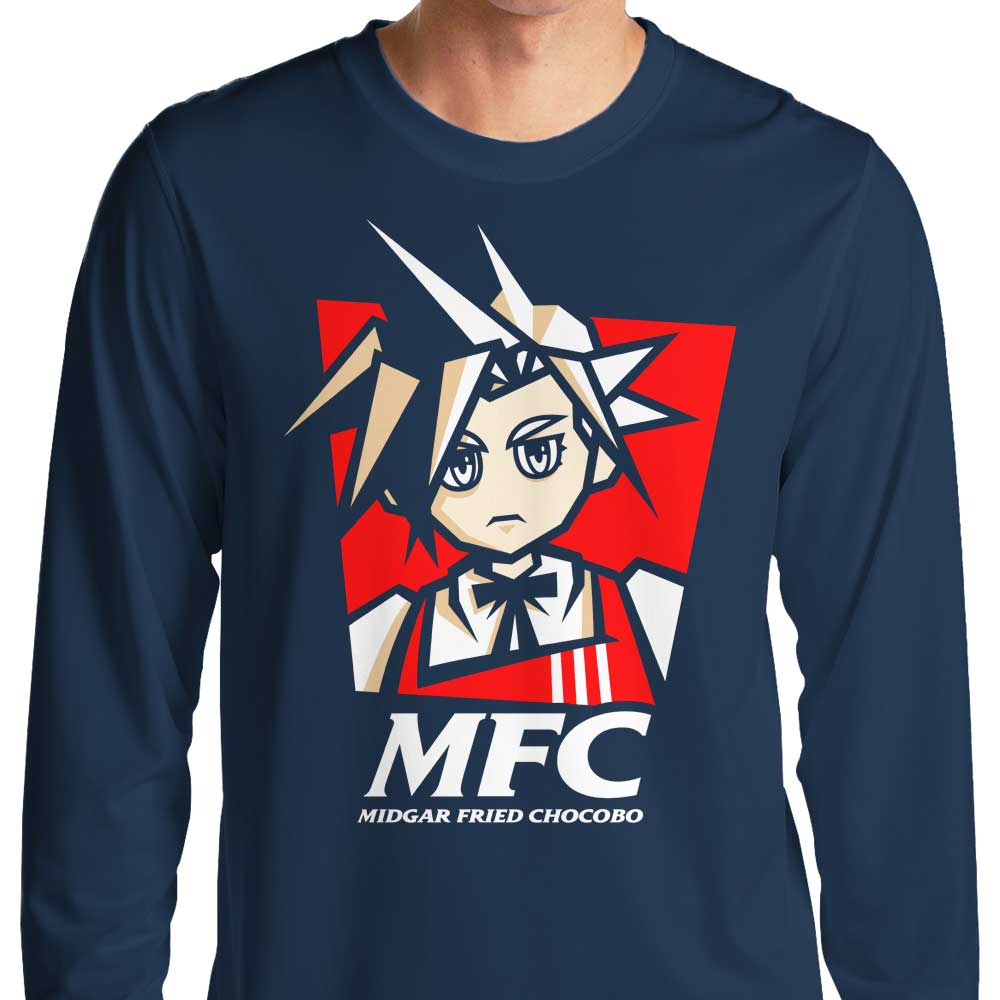 Comfortable Long Sleeve 'Midgar Fried Chocobo' T - Shirt by Demonigote