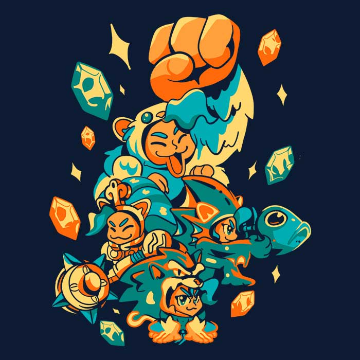 Super Strong Cat Fighter Long - Sleeve Crewneck T - Shirt