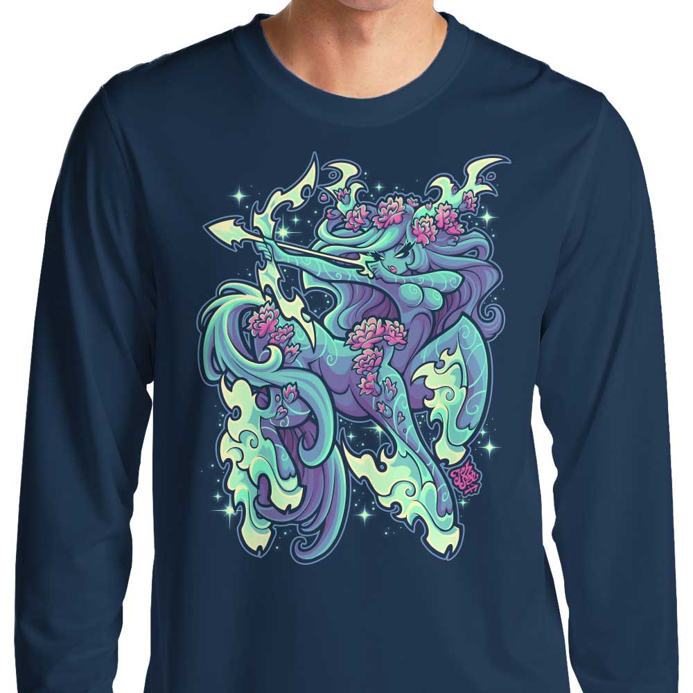 Jehsee Sagittarius Long Sleeve Comfortable Crewneck T-Shirt in S - 4XL