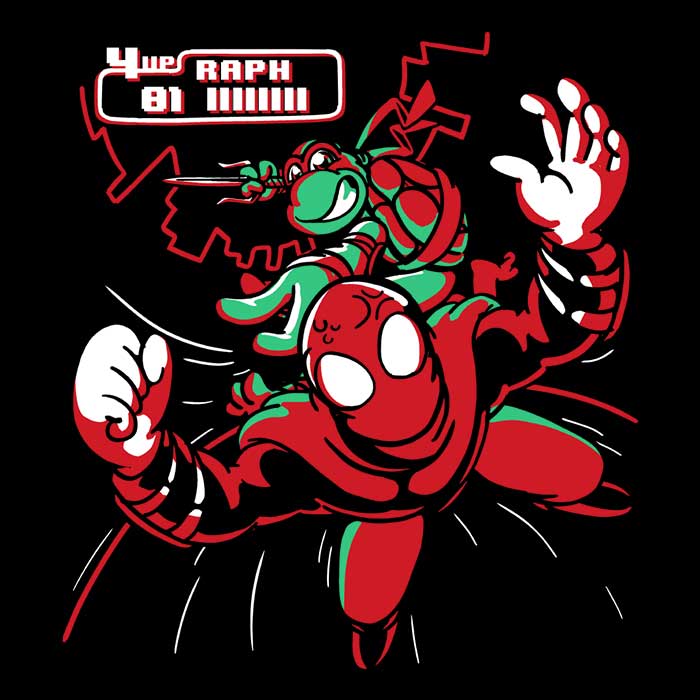 Long Sleeve 'Arcade Raph' T - Shirt with Comfort Features