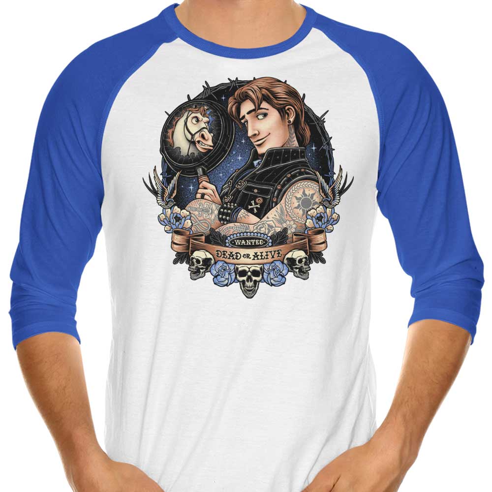 Momma Gorilla's 'Wanted Dead or Alive' 3/4 Sleeve Raglan Stylish T-Shirt