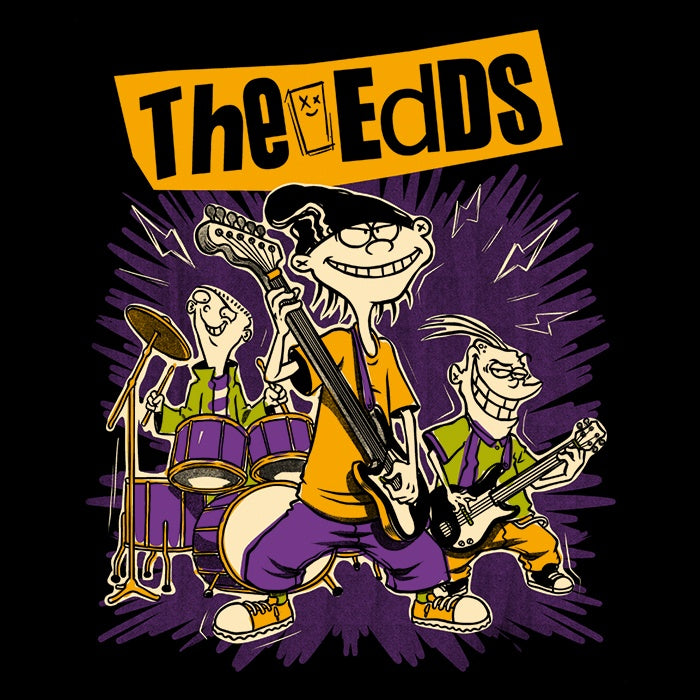 Stylish Cartoon Rock Band Themed 3/4 Sleeve Raglan Casual T-Shirt for Music Lovers