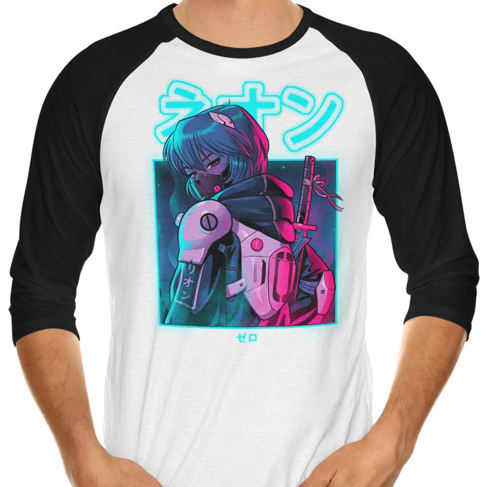 Bruno Mota Neon Zero 3/4 Sleeve Raglan Style T-Shirt for Fashion Lovers