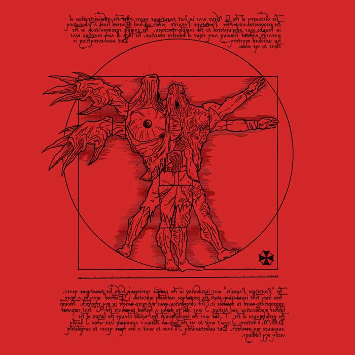 Demonigote's Stylish 3/4 Sleeve Raglan Birkin Vitruvian T-Shirt