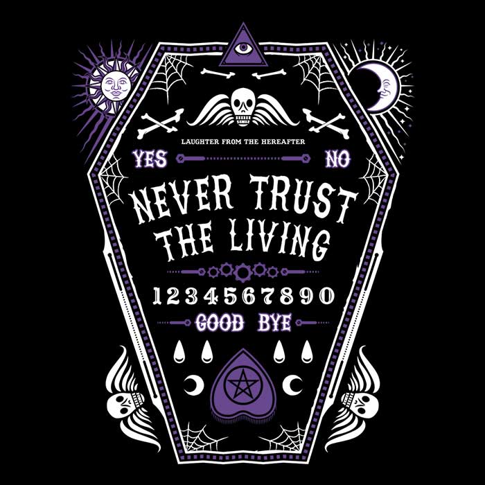 Comfortable 'Never Trust the Living' Unisex and Women's Tank Tops