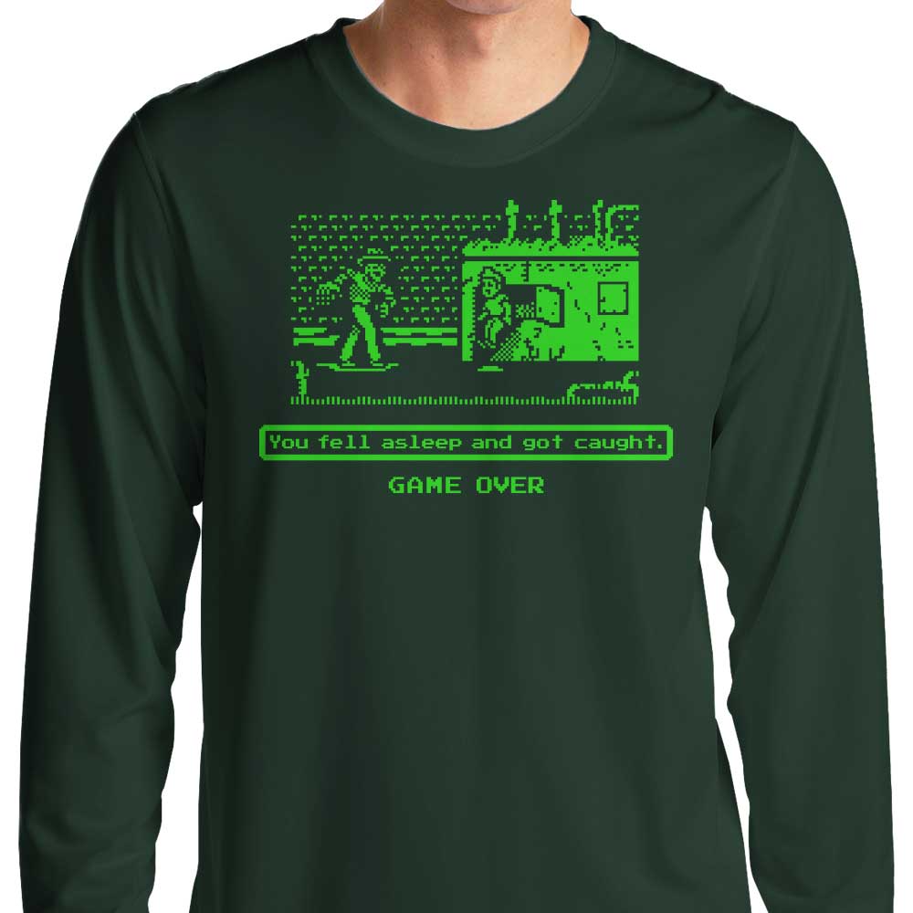 Comfortable Demonigote 'You Fell Asleep' Long Sleeve Crewneck T - Shirt