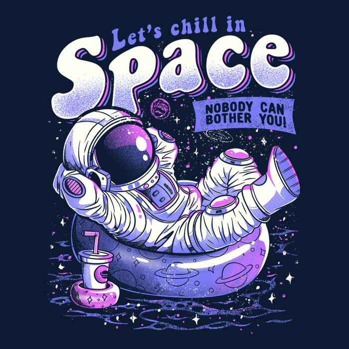 Space-themed Chilling Tank Top for Men and Women