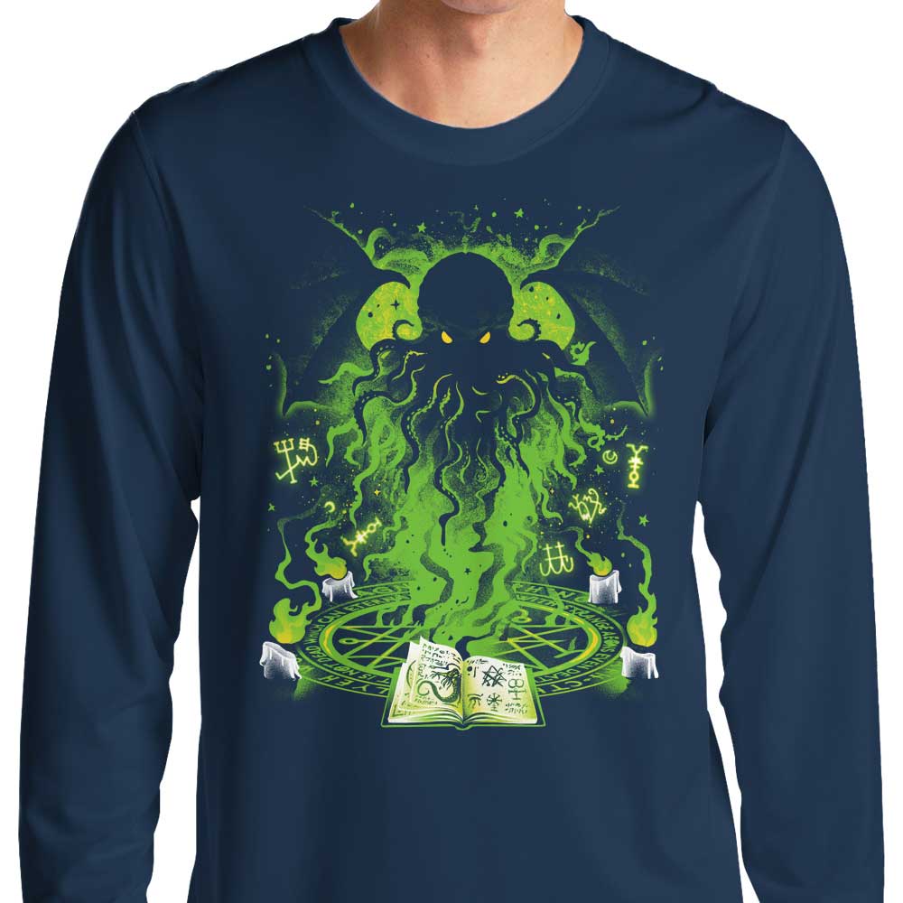 Alemaglia's Ancient Ritual Inspired Long Sleeve Crewneck T - Shirt
