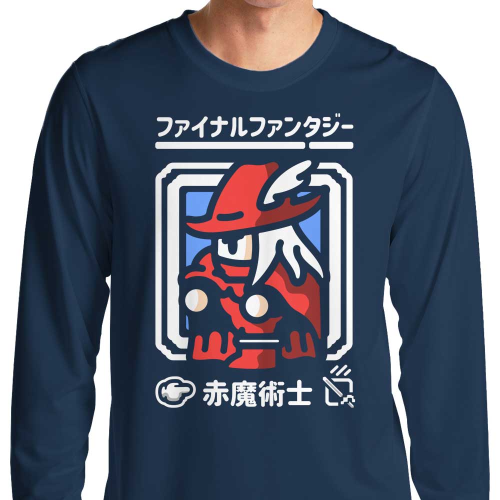 Select Red Magic Men's Long Sleeve Crewneck T-Shirt by Demonigote
