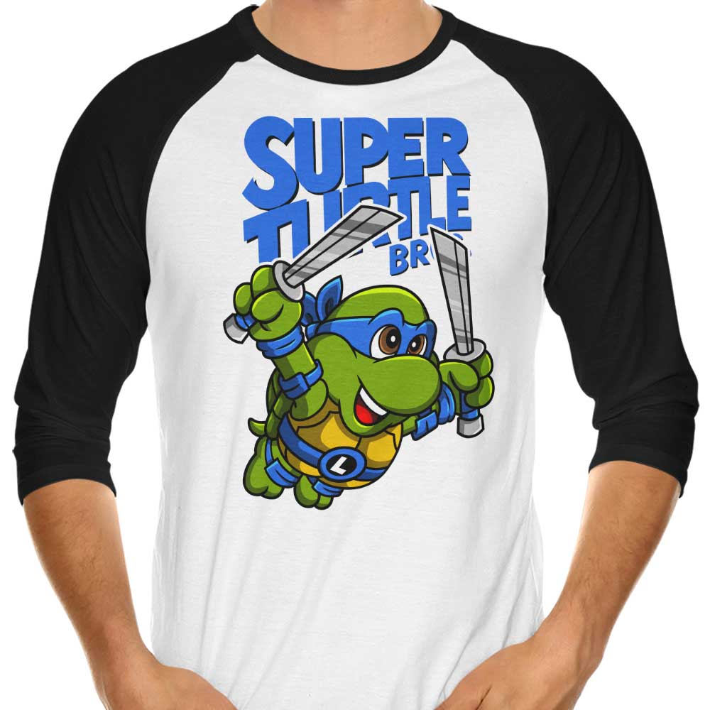 Super Leo Bros Three - Quarter Sleeve Raglan Style Men's T - Shirt