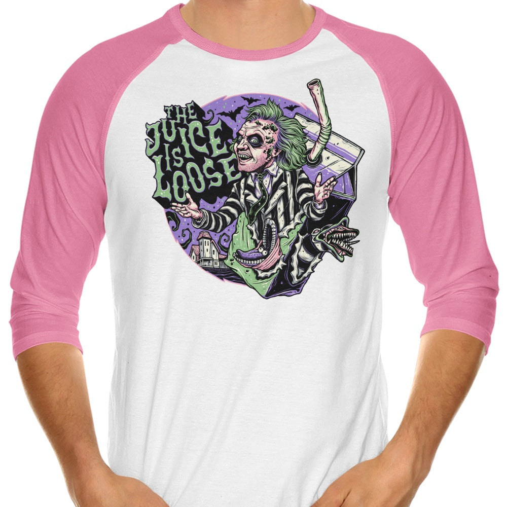 The Juice Branded Three - Quarter Sleeve Raglan Style T - Shirt