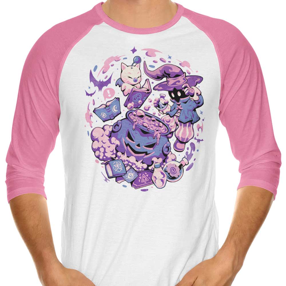 Edu.ely's Mage Spell 3/4 Sleeve Raglan Style T-Shirt for Fashion Lovers