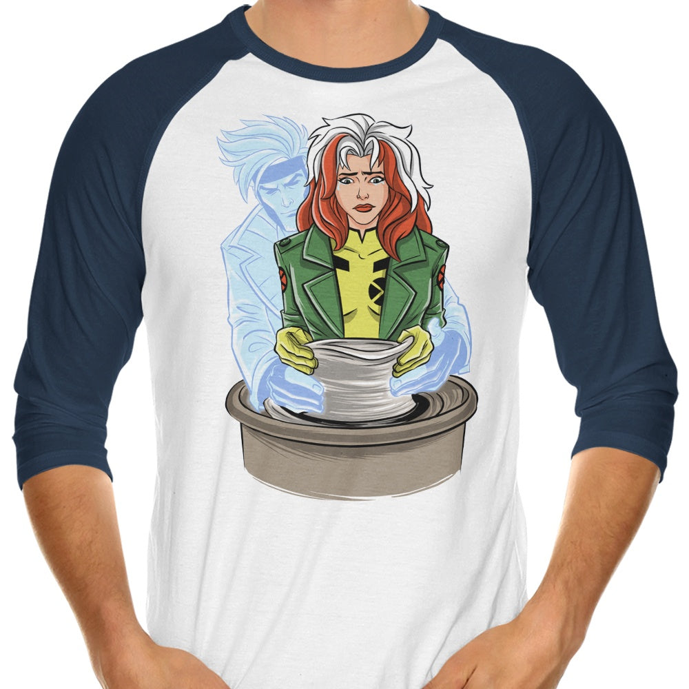 Stylish X-Ghost 3/4 Sleeve Raglan T-Shirt for Fashion Lovers
