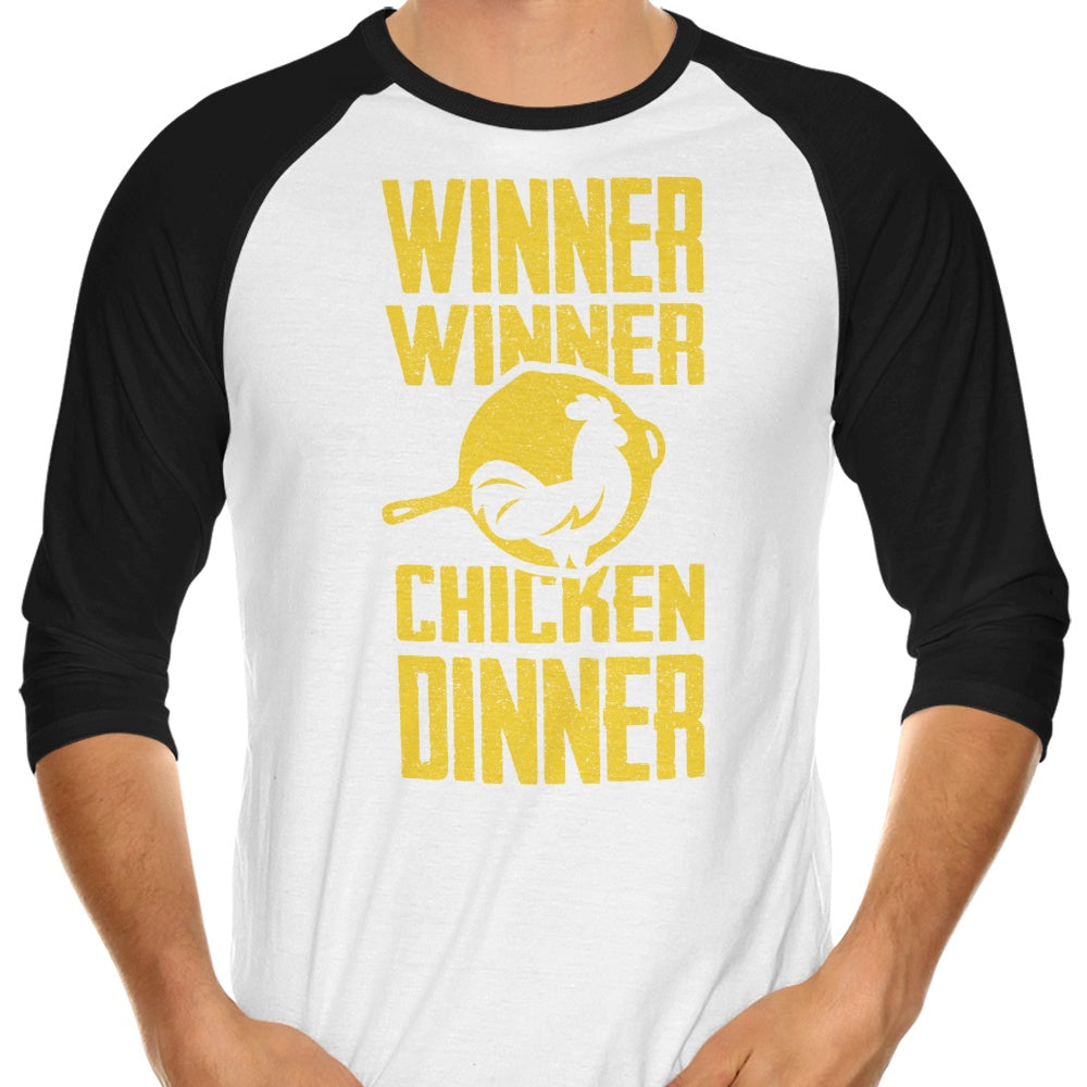 Champion's 3/4 Sleeve Raglan Style T-Shirt - The Hookshot's 'Winner Winner'