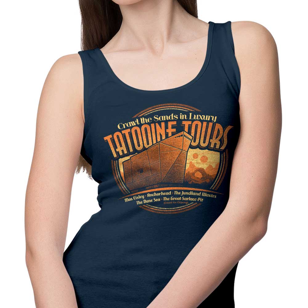 Cory Freeman Design Tatooine Tours Men's and Women's Unisex Comfortable Tank Tops