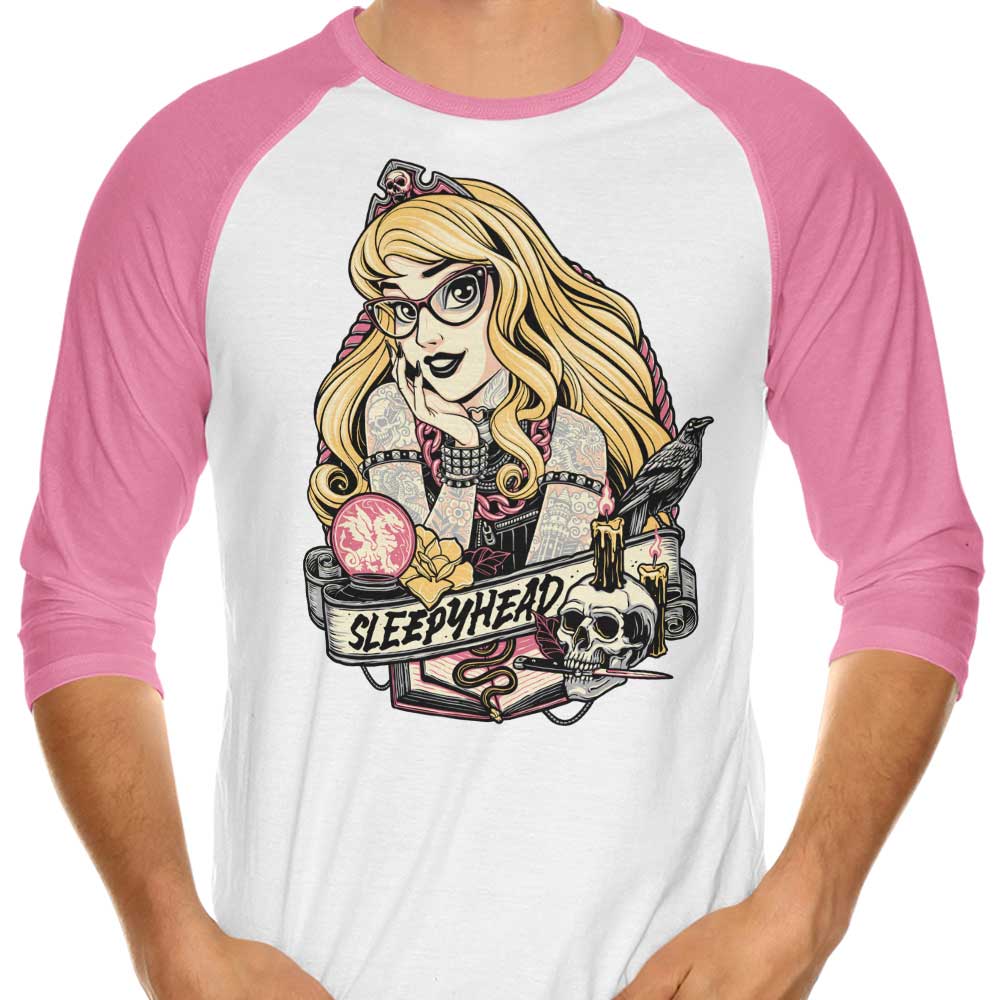 Comfortable Sleepyhead 3/4 Sleeve Raglan Style T-Shirt for Relaxing