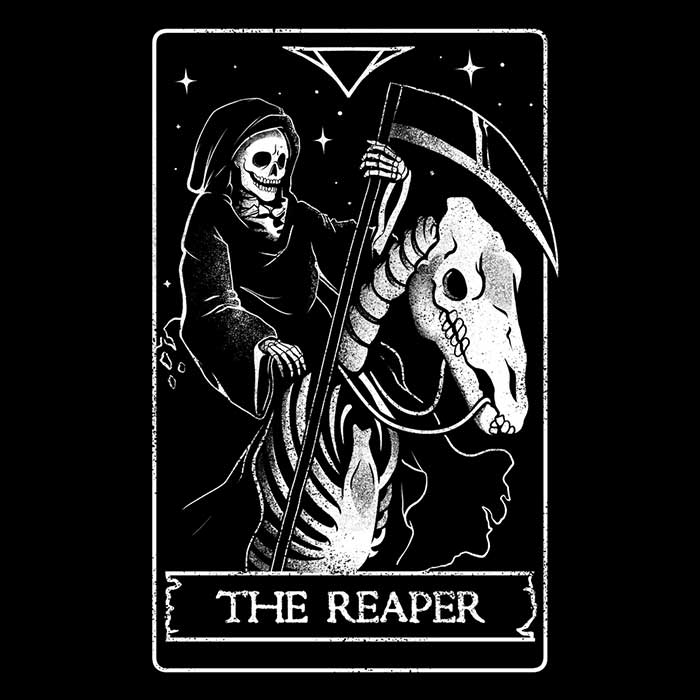 Edu.Ely's The Reaper - Comfortable Long Sleeve Crewneck T - Shirt
