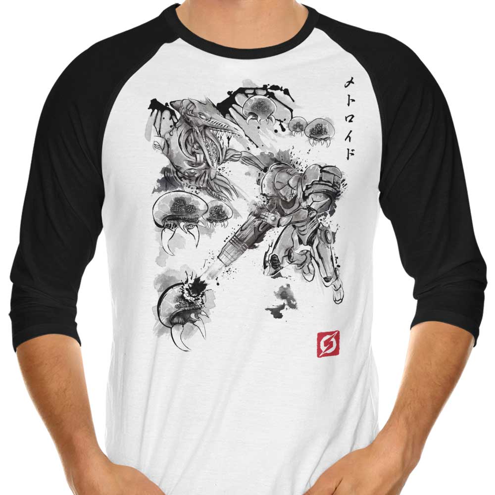 3/4 Sleeve Raglan T-Shirt Inspired by the Attack of the Space Pirates