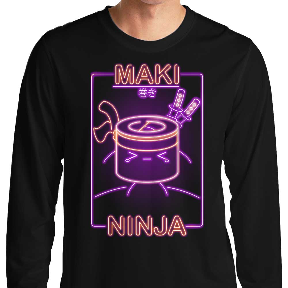 Donnie Illustrations Neon Maki - Ninja Long - Sleeve Comfort T - Shirt