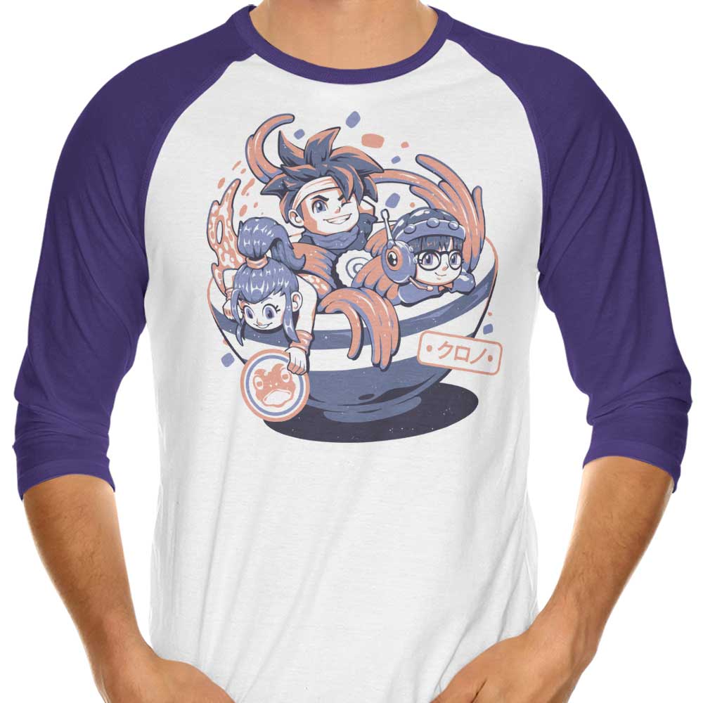 Edu.ely Chrono Bowl 3/4 Sleeve Raglan Style T-Shirt