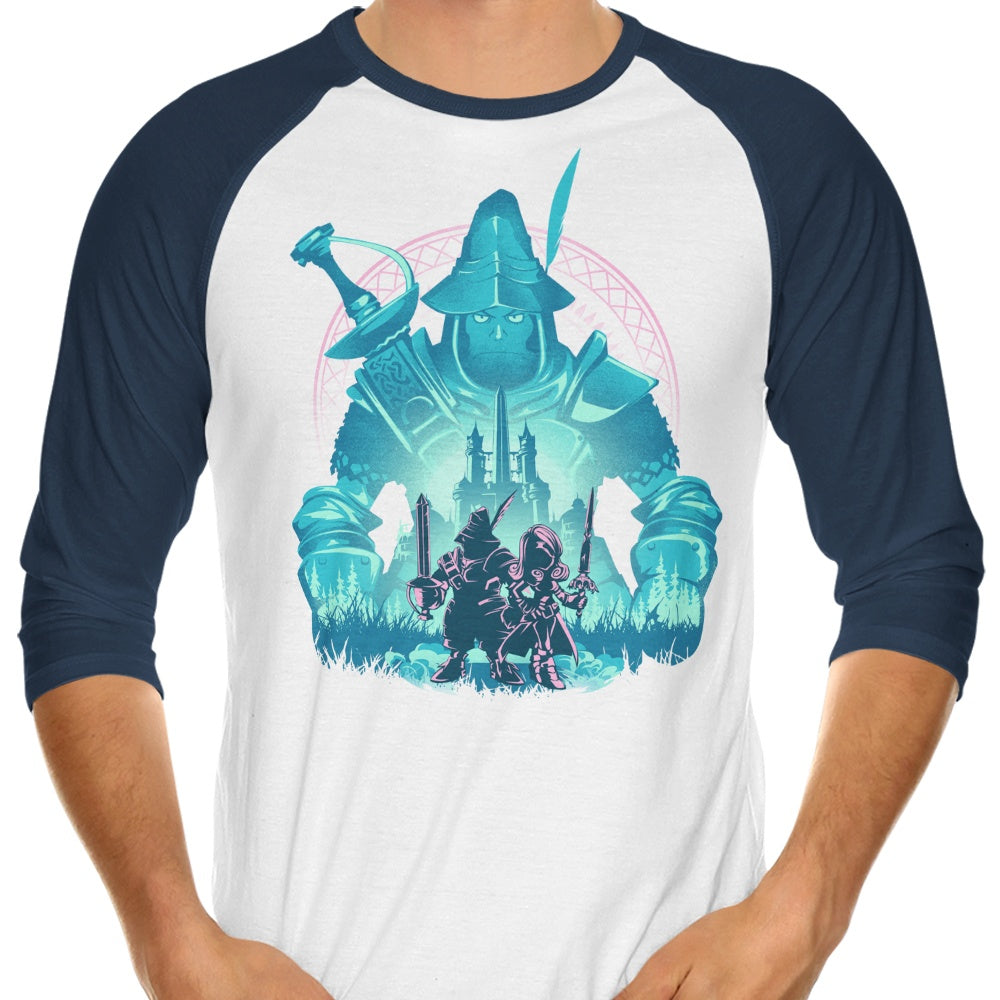Captain of the Knights - Three - Quarter Sleeve Raglan Style T - Shirt for Fashion Enthusiasts