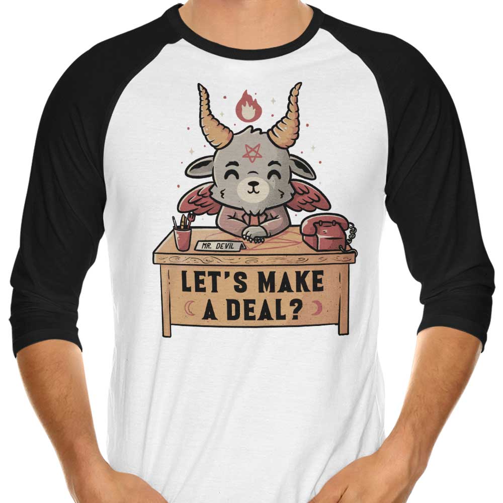 Edu.ely's Let's Make a Deal 3/4 Sleeve Raglan Stylish T-Shirt