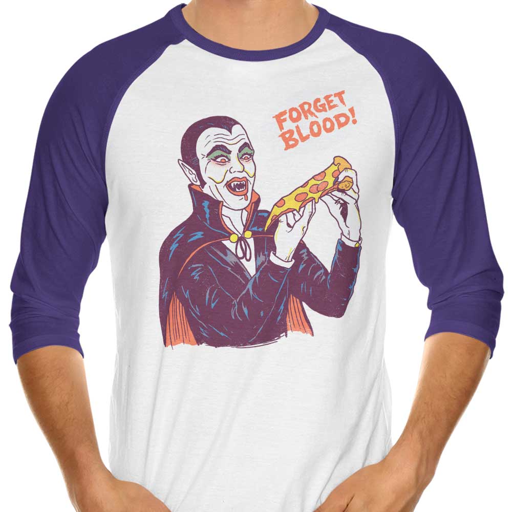 Vampizza Three - Quarter Sleeve Raglan Style T - Shirt for Fashion Lovers