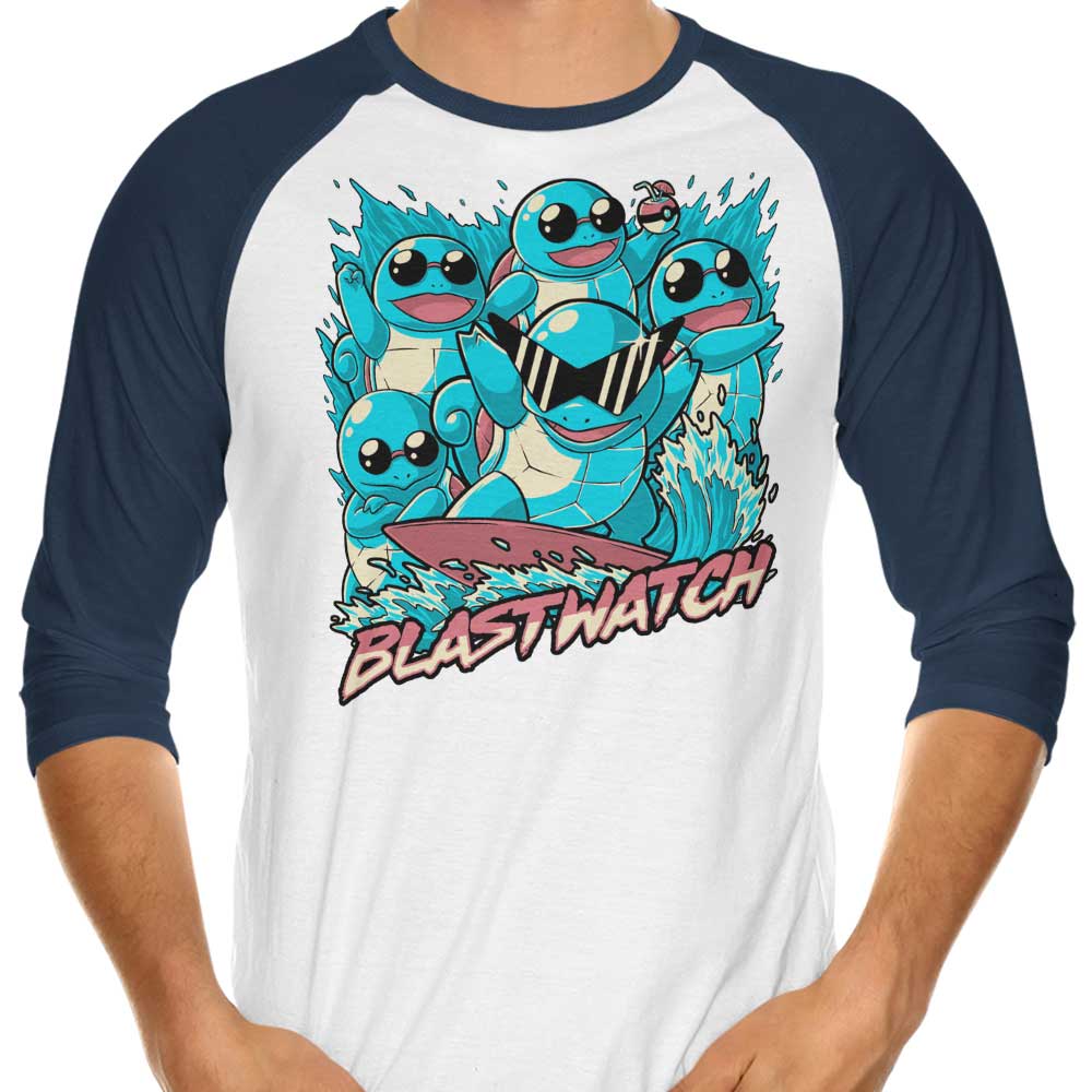Studio Mootant's Blastwatch 3/4 Sleeve Raglan Stylish T-Shirt