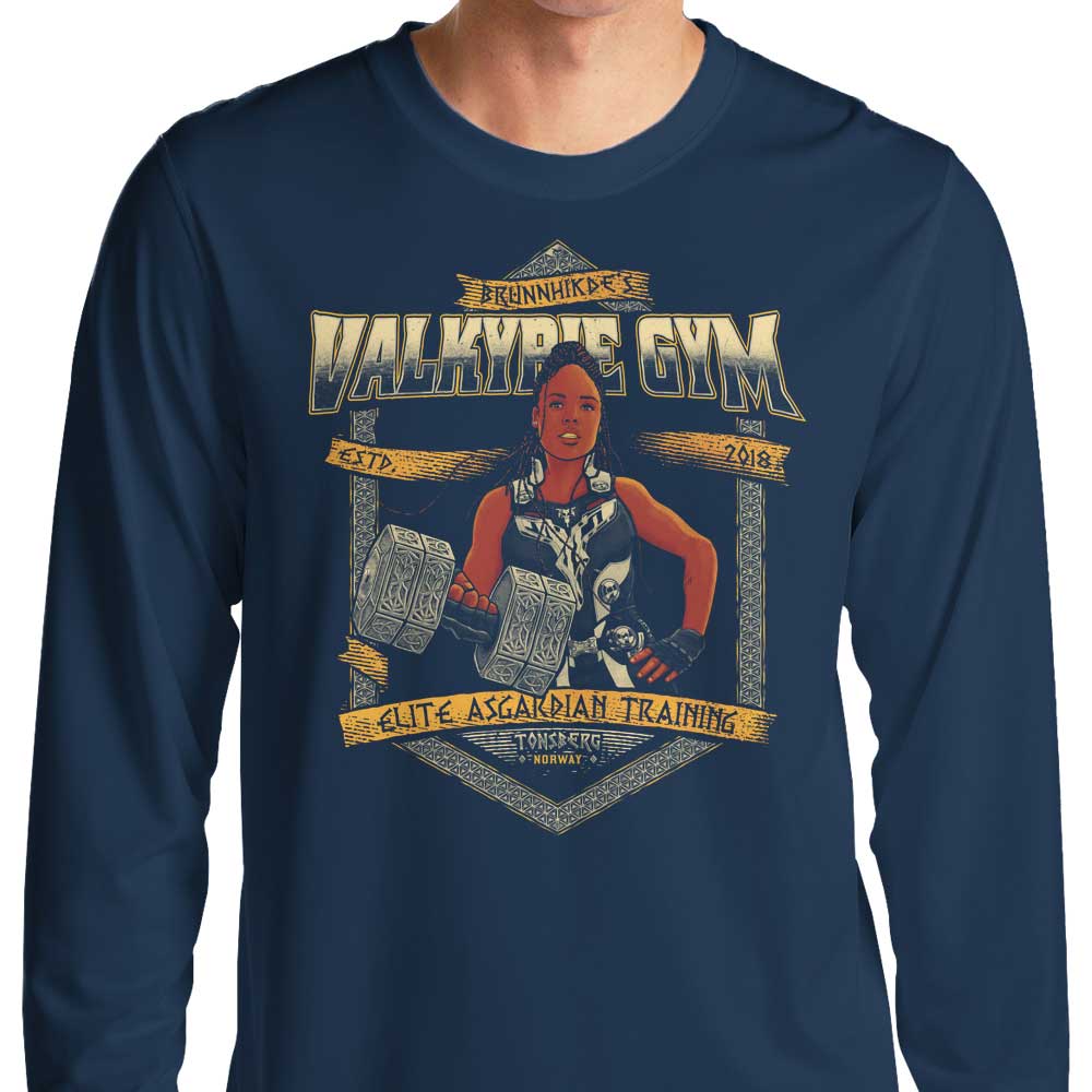 Teesgeex Valkyrie Gym Comfortable Long Sleeve Crewneck T - Shirt