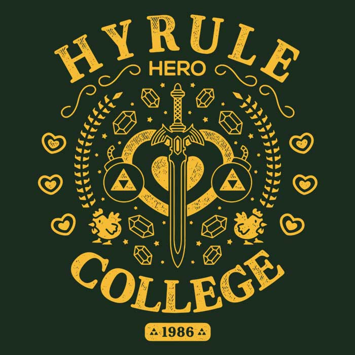 Hero College Branded Long Sleeve Crewneck T-Shirt for College Enthusiasts