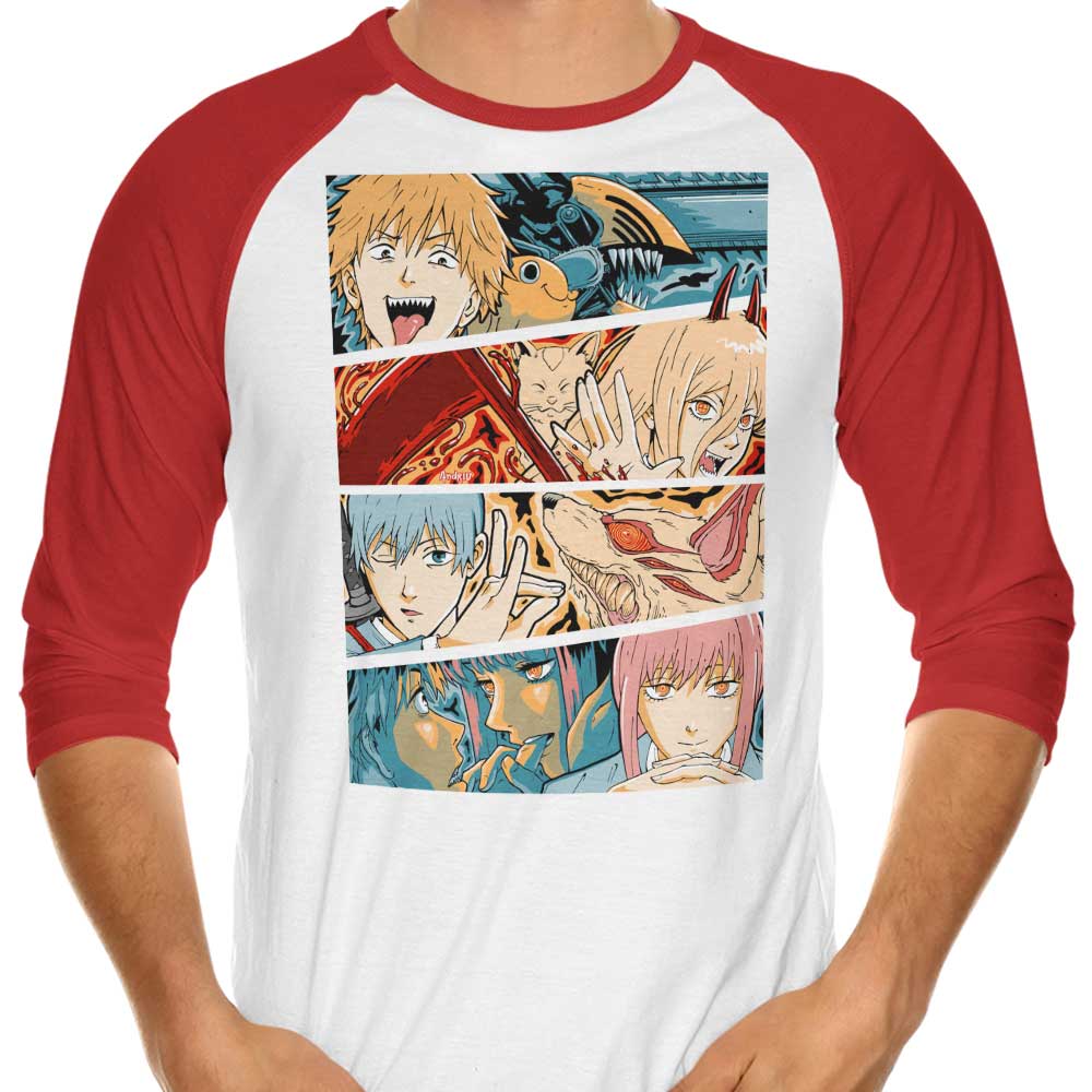 Andriu Illustrations Hunters 3/4 Sleeve Stylish Raglan T-Shirt