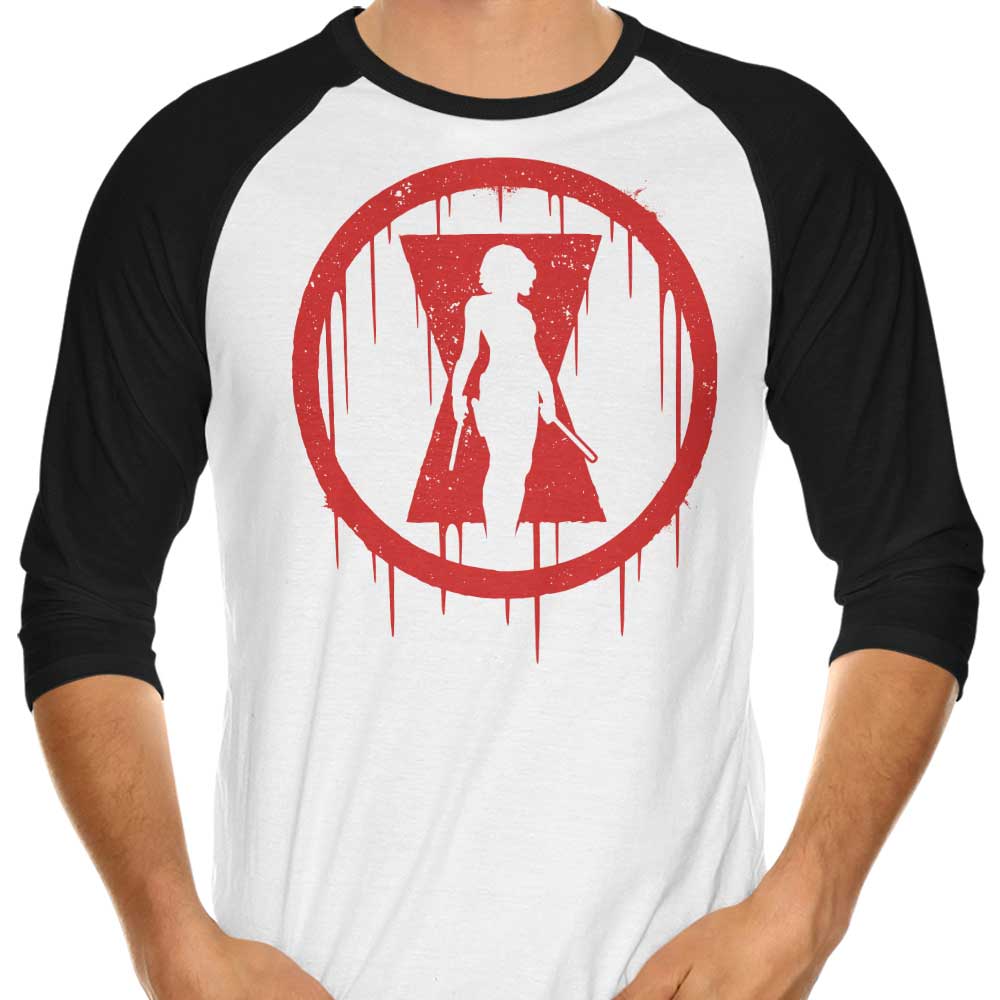 Alundrart Design Widow 3/4 Sleeve Raglan Stylish T-Shirt
