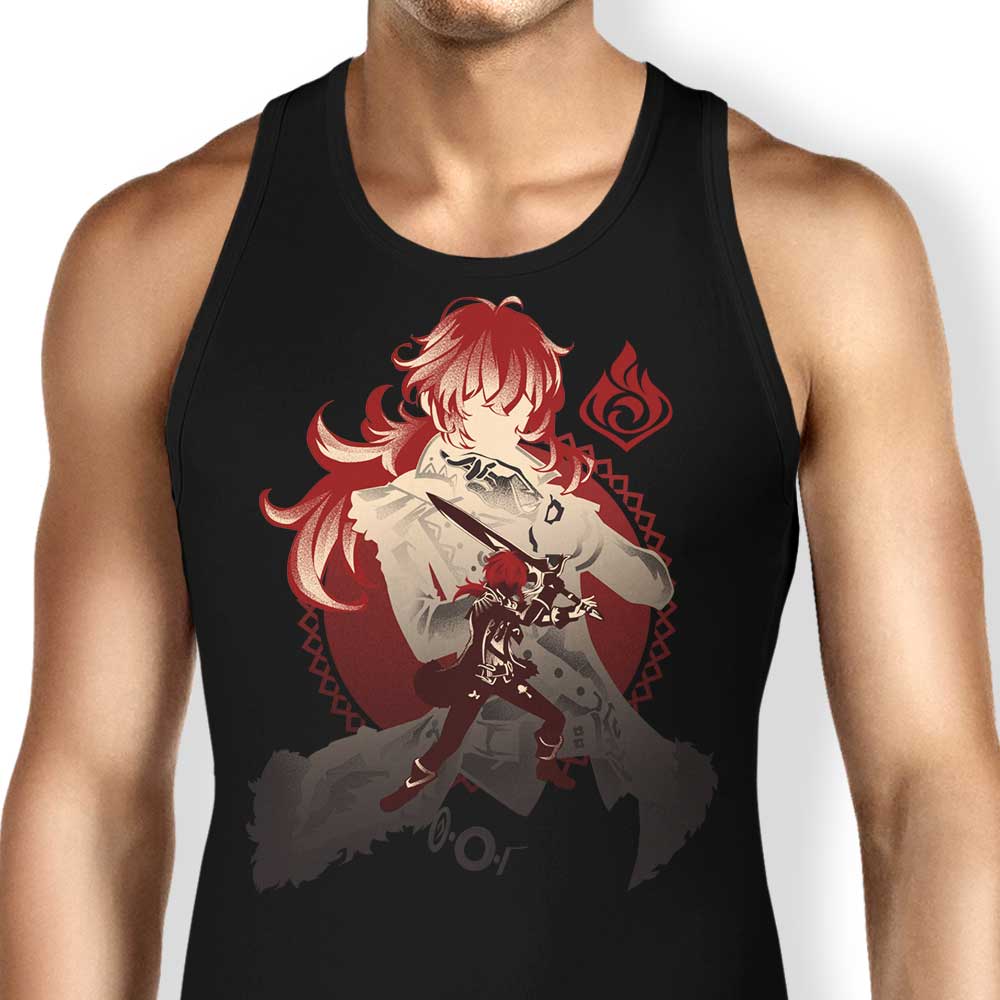 Diluc Dark Side of Dawn-themed Unisex and Women's Tank Tops