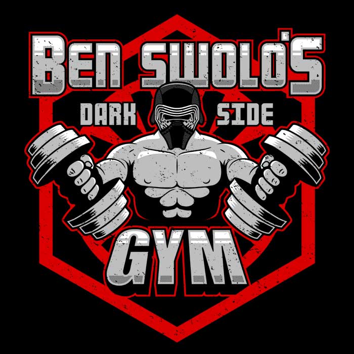 Ben Swolo's Gym Men's 3/4 Sleeve Raglan Style Workout T-Shirt