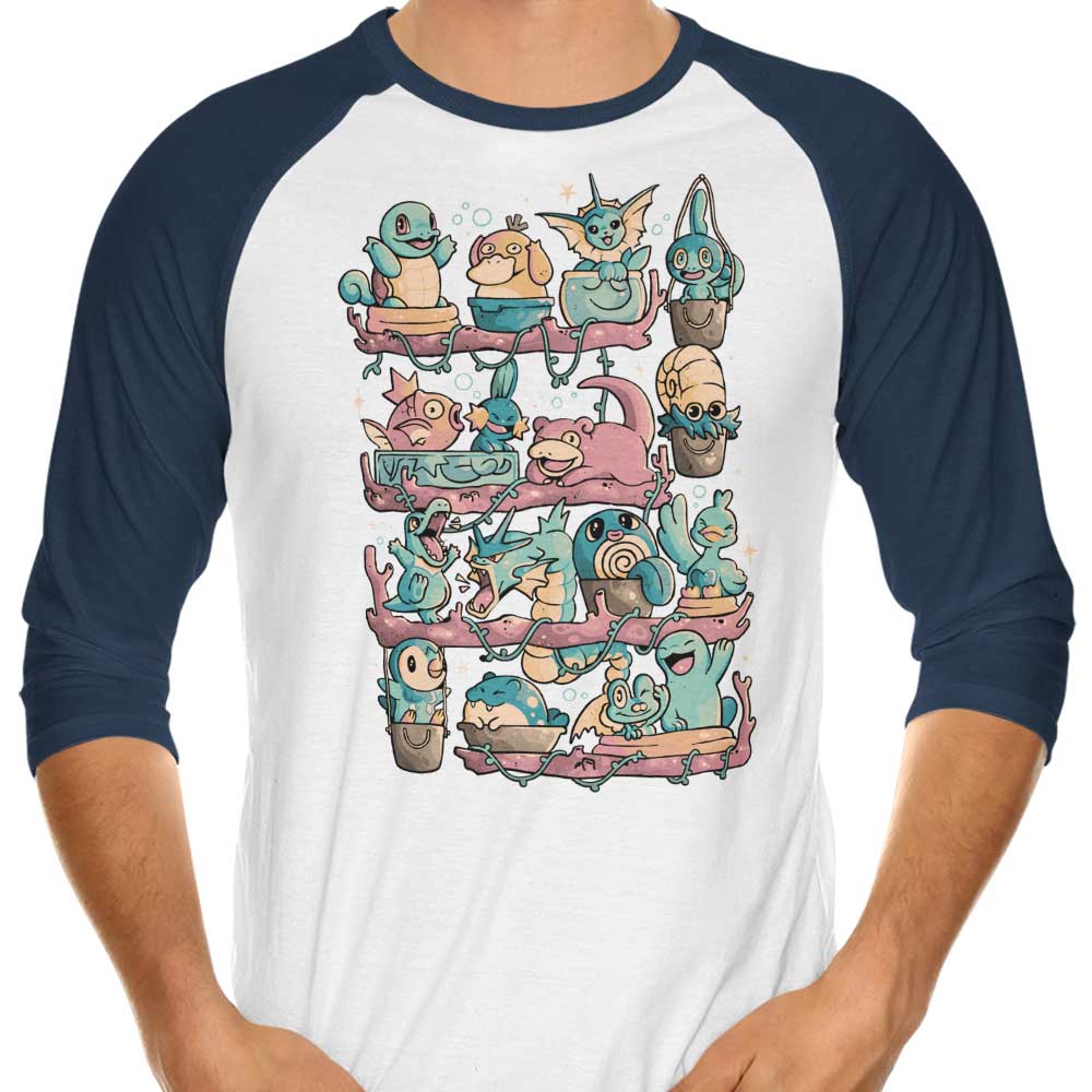3/4 Sleeve Raglan Style T-Shirt by Water Shelf