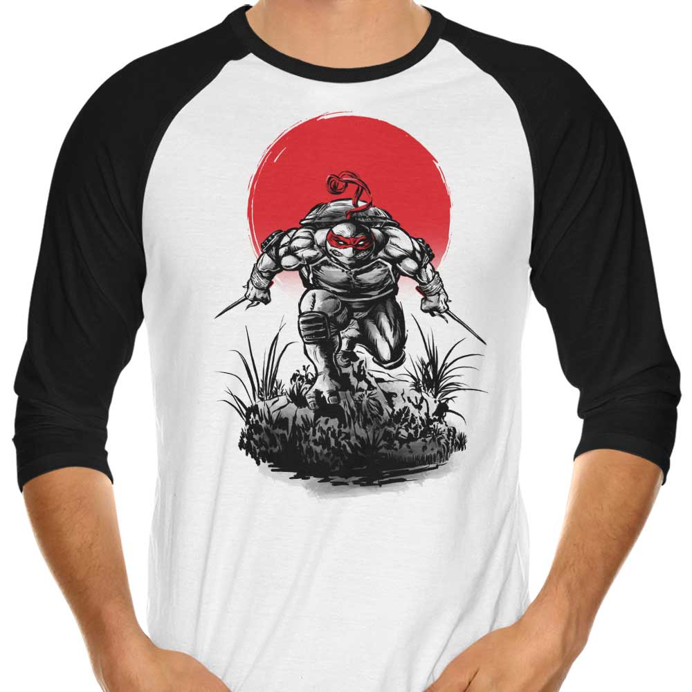 Raph Under the Sun Three - Quarter Sleeve Raglan Style T - Shirt for Casual Wear