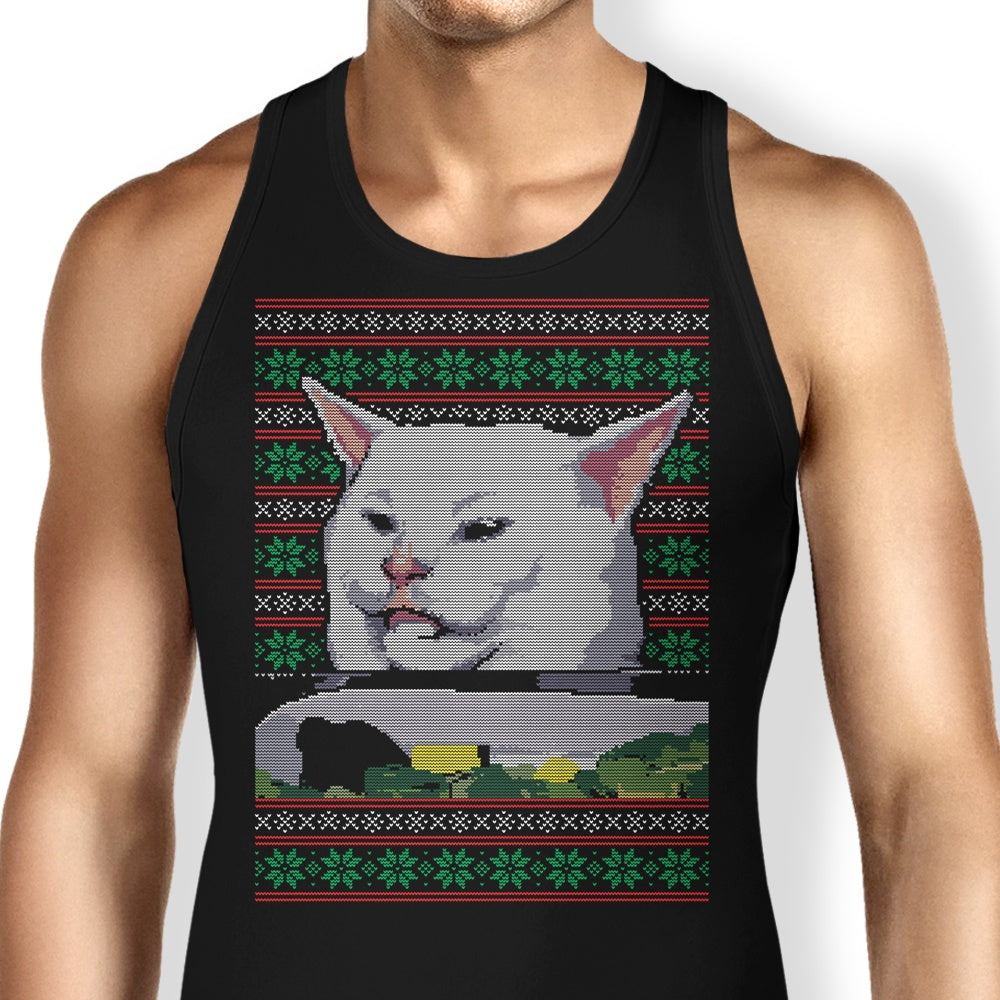 CoD Designs Cat Yelled at Sweater - Stylish Men's and Women's Tank Top