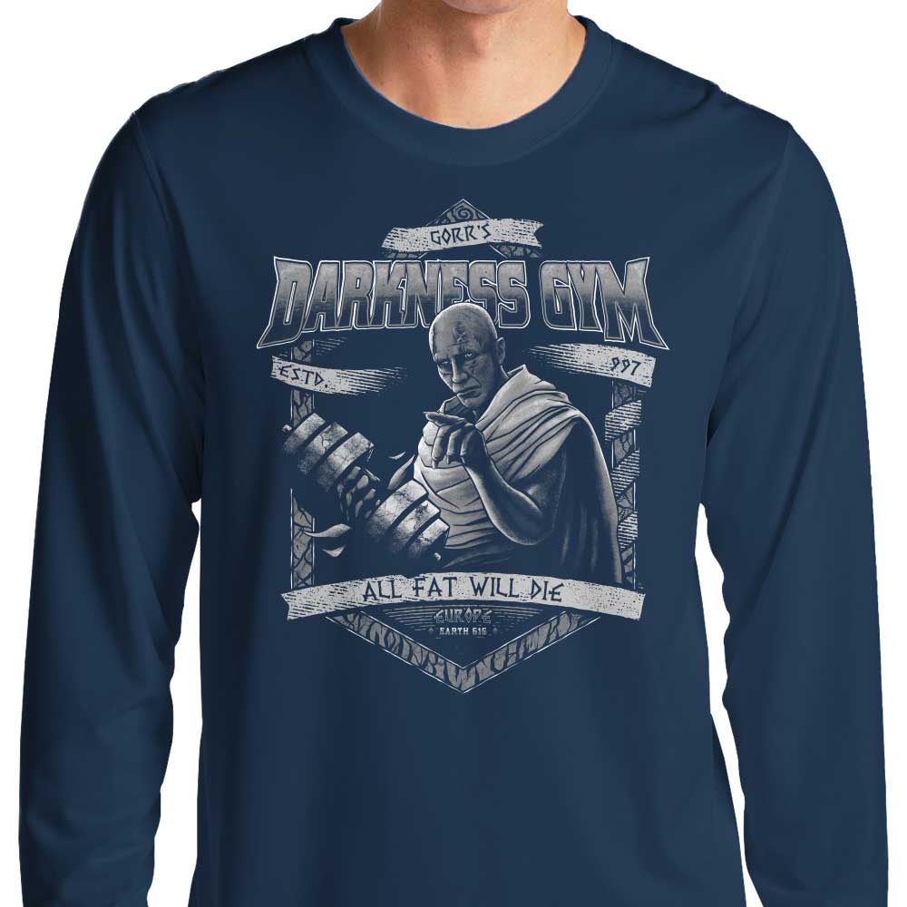 Teesgeex Darkness Gym Long Sleeve Comfortable Crewneck T-Shirt