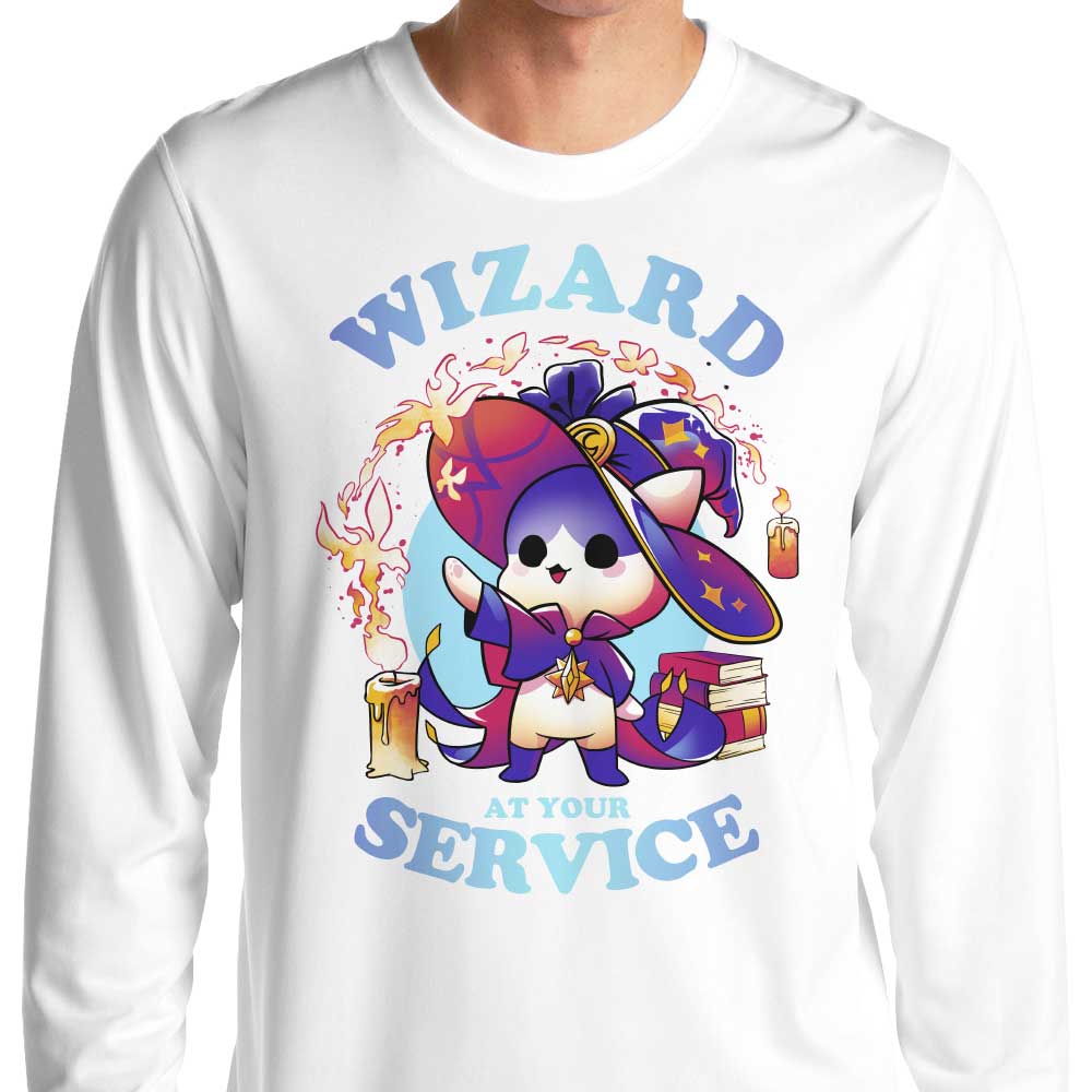 Snouleaf's Wizard at Your Service Long Sleeve Crewneck T - Shirt for All Sizes