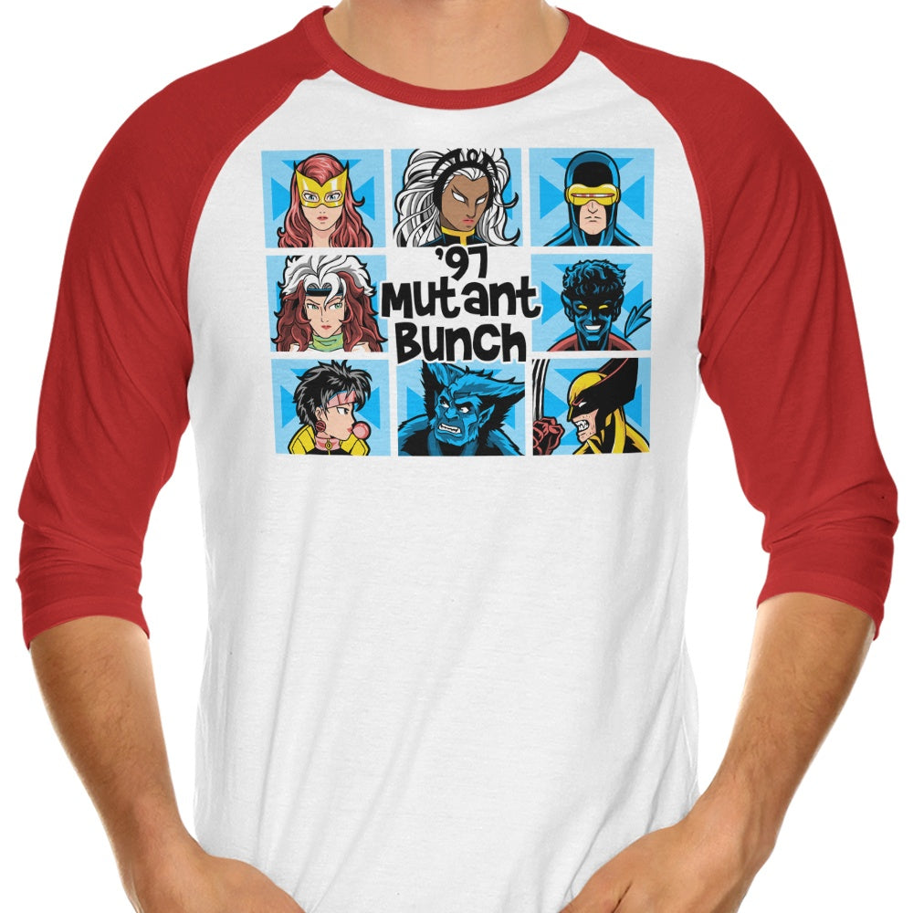 Mutant Bunch '97 Stylish 3/4 Sleeve Raglan T-Shirt for Fashion Lovers