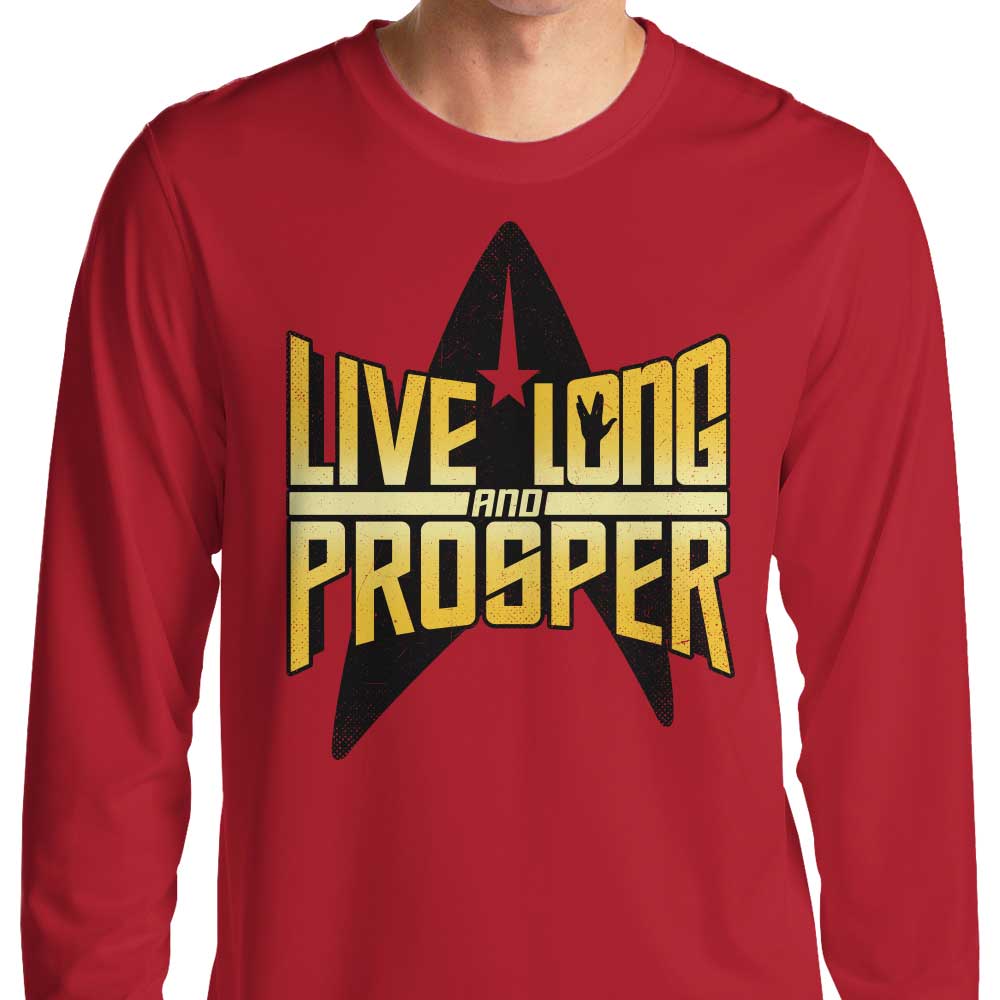 Getsousa's Comfortable Long Sleeve 'Live Long' T - Shirt in S to 4XL