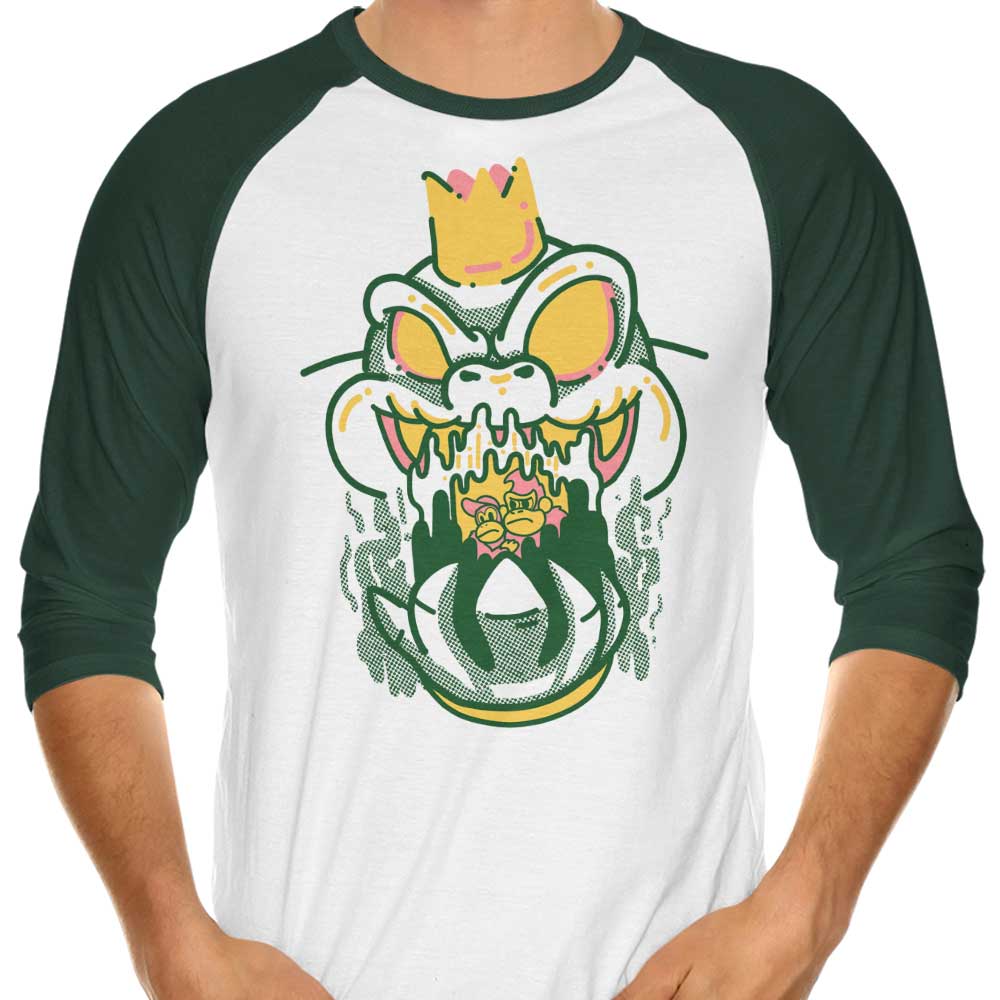 Captured Ape Men's 3/4 Sleeve Raglan Casual T-Shirt