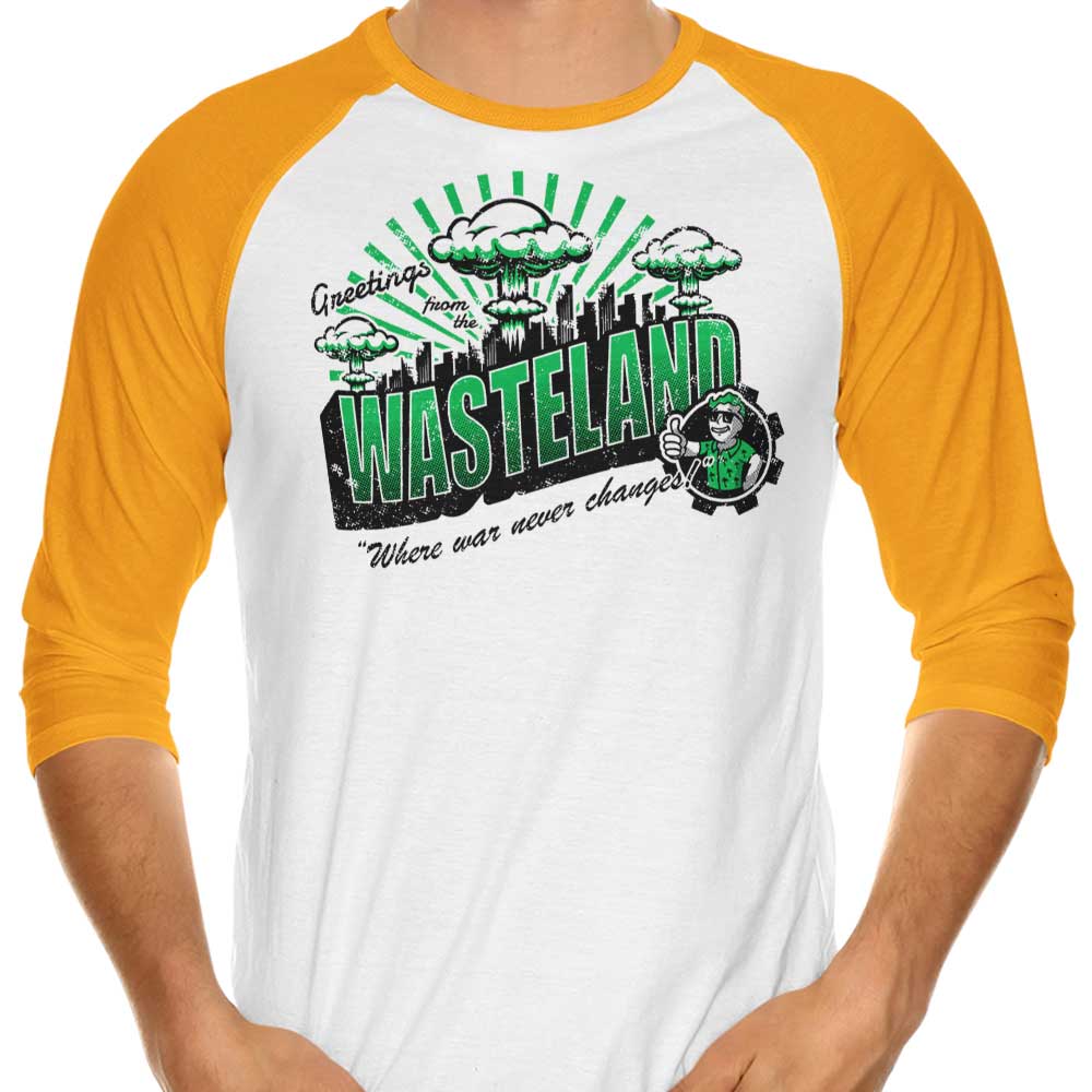Wasteland Greetings - Stylish 3/4 Sleeve Raglan T-Shirt