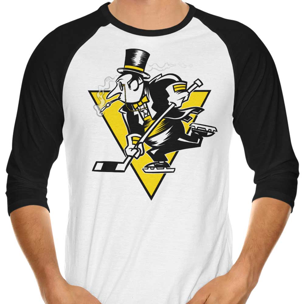 Go Pens Go! Three - Quarter Sleeve Raglan Style T - Shirt for Fans
